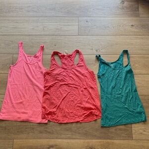 Stylish Sleeveless Tank Top Set - Pink, Coral, Turquoise